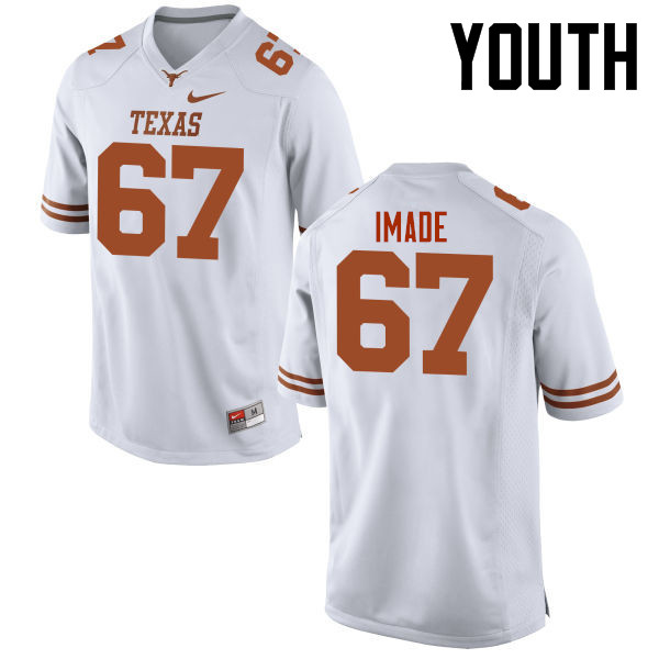 Youth #67 Tope Imade Texas Longhorns College Football Jerseys-White